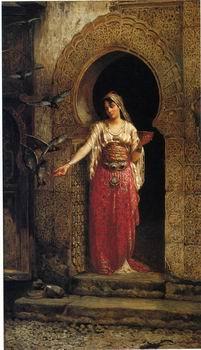 unknow artist Arab or Arabic people and life. Orientalism oil paintings 448 China oil painting art